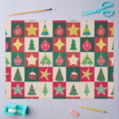 Bomen Ornamenten en Sterren Pleinen Tissuepapier (Craft)