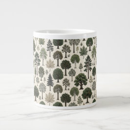 Bomen Patroon Extra Grote Beker