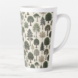Bomen Patroon Latte Mok