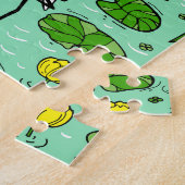 Bomen, reigers, lelies: zwerm. legpuzzel (Zijkant)