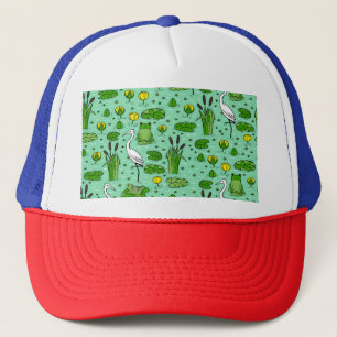 Bomen, reigers, lelies:  zwerm. trucker pet
