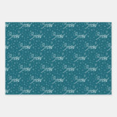 Bomen & Sneeuw Wrapping Papier Flat Sheet Set van Inpakpapier Vel (Voorkant 2)