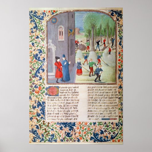 Bomen snijden en oogsten poster (Voorkant)