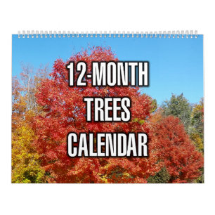 Bomen van 12 maanden kalender