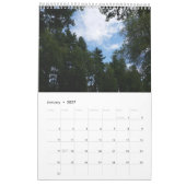 Bomen van 12 maanden kalender (Jan 2027)
