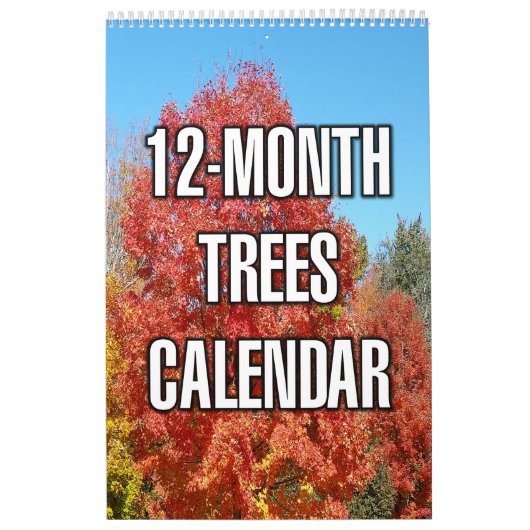 Bomen van 12 maanden kalender (Hoes)