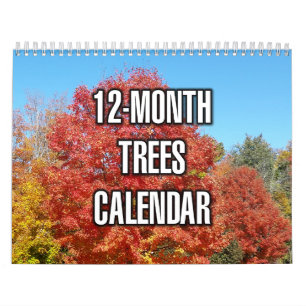 Bomen van 12 maanden kalender