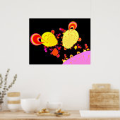 Bomen van de Happy Sun Poster (Keuken)