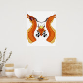 Bomen van vuur hoe spannend klassiek poster (Keuken)