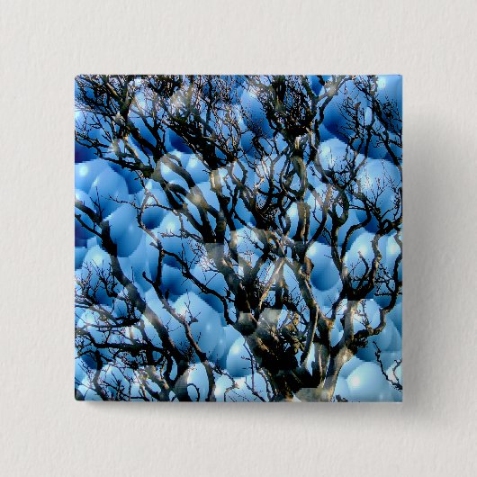 BOMEN VIERKANTE BUTTON 5,1 CM (Voorkant)