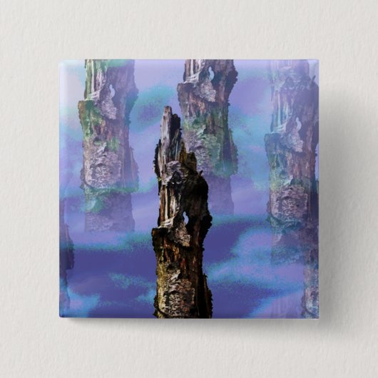 BOMEN VIERKANTE BUTTON 5,1 CM (Voorkant)