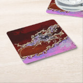 BOMEN VIERKANTE KARTONNEN ONDERZETTER (Schuin)