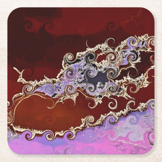 BOMEN VIERKANTE KARTONNEN ONDERZETTER (Voorkant)