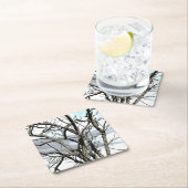 BOMEN VIERKANTE KARTONNEN ONDERZETTER (Insitu)