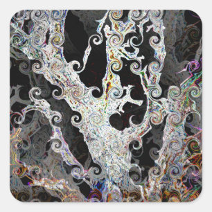 BOMEN VIERKANTE STICKER