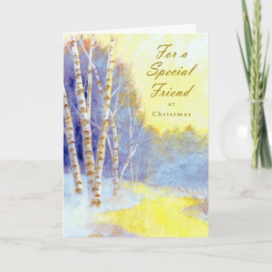 Bomen voor een Speciale Vriend… Feestdagen Kaart (Voorkant)
