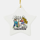 Bomen voor morgen keramisch ornament (Achterkant)