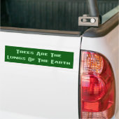 Bomen zijn de longen van de Bumpersticker op aarde (Op Truck)