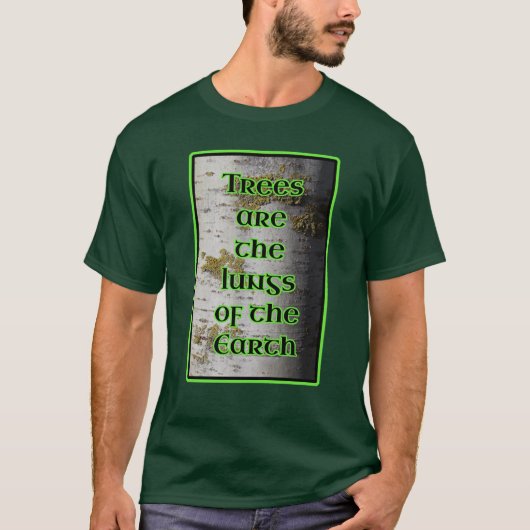 Bomen zijn de Lungs van de Aarde Aborist T-shirt (Voorkant)
