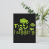 Bomen zijn voor knuffelen T-shirt / Earth Day T-sh Briefkaart (Staand voorkant)