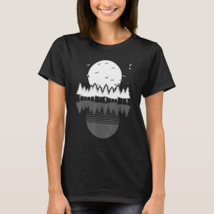 Bomen Zonnebogen in de openlucht Vogels Reflection T-shirt