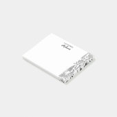 Bomen zwart-wit illustratie gepersonaliseerd post-it® notes (Schuin)