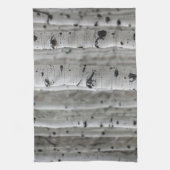 Bomen, zwart-wit, winterkeuken theedoek (Verticaal)