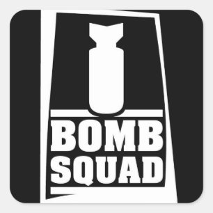 bomesquad vierkante sticker