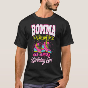 Bomma van de Verjaardags Meisje Roller Schaatsen D T-shirt