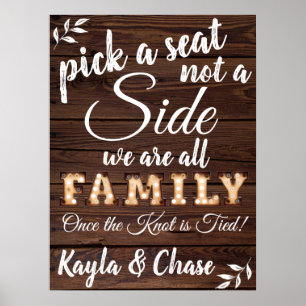  bommen Kies een zitplaats Poster