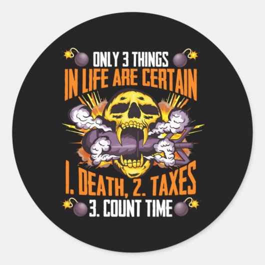 Bommen Squad EOD Ronde Sticker (Voorkant)