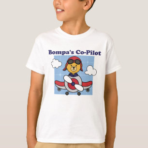 Bompa's Little Co-Pilot - Cute Airplane T-shirt
