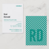Bon à lire, Cartes de visite professionnels (Devant / Derrière)