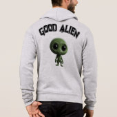 Bon alien Sweat - shirt à capuche zip complet (Dos)