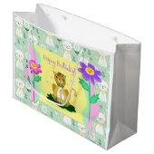 Bon Anniversaire Chats Grand Sac Cadeau (Devant Angle)