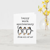 Bon Anniversaire De Travail De Nous Tous, Carte Mi (Fleur jaune)