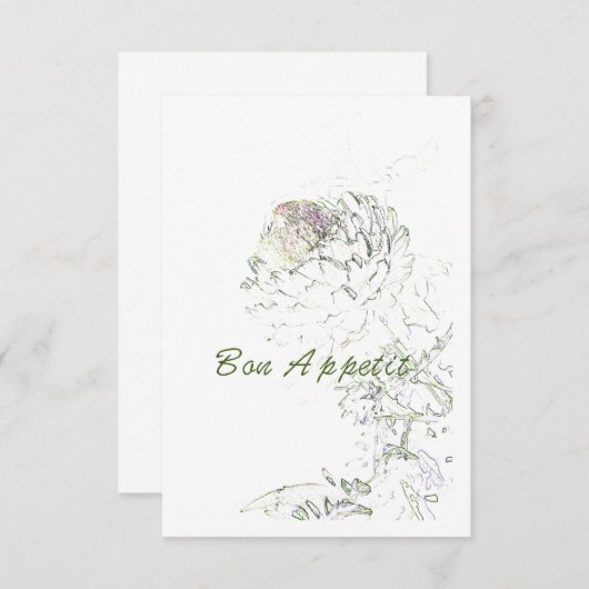 Bon Appetit Artichoke (Voorkant / Achterkant)