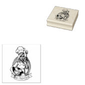 Bon Appetit Baker Rubberstempel (Gestempeld)