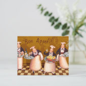 Bon Appétit Briefkaart (Staand voorkant)