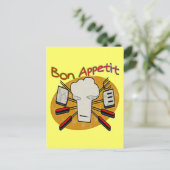 Bon Appetit Briefkaart (Staand voorkant)