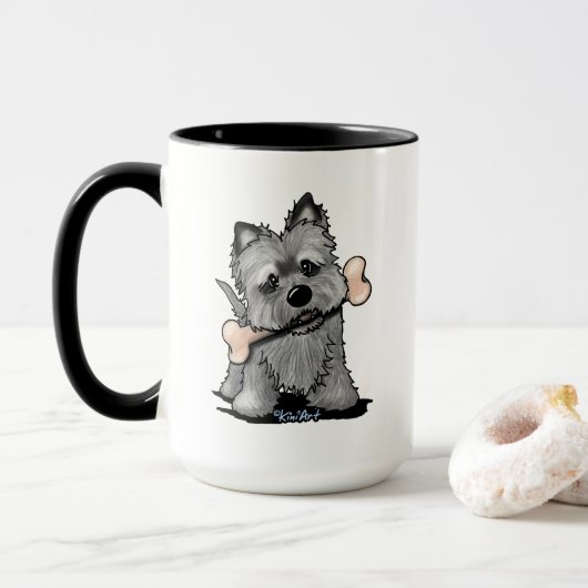 Bon Appetit Cairn Terrier mok (Met donut)