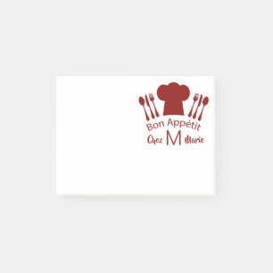 Bon Appetit Chef's Pet, Mes en vork Monogram Post-it® Notes