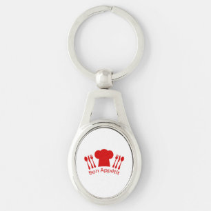 Bon Appetit Elegant Chef Pet Sleutelhanger