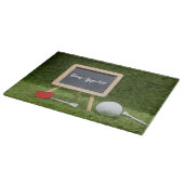 Bon Appétit golfbal met t-shirt en rood hart Snijplank (Hoek)
