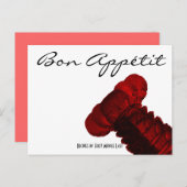 Bon Appétit Maine Lobster Tail Recette Carte (Devant / Derrière)