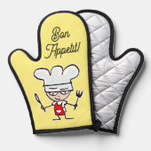 Bon Appétit mitt au four avec mignon chef de bande (Recto/Verso)