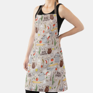 Bon Appetit Pattern Schort
