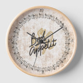 Bon Appetit Pays Horloge Ronde Française (Recto)
