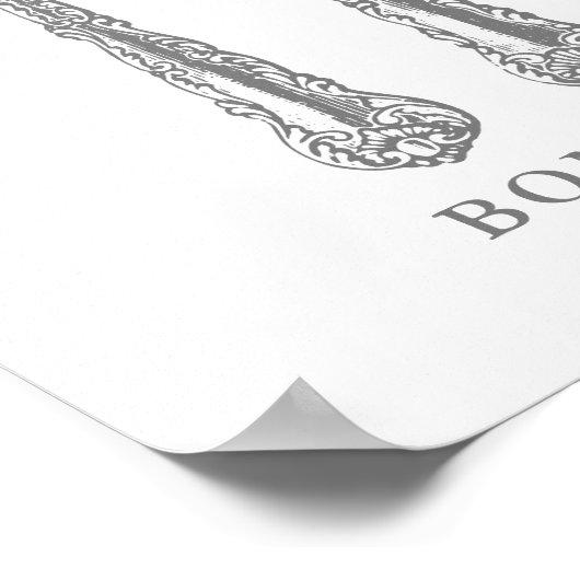 Bon appétit poster français citation modèle (Coin)