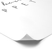 Bon Appetit Script Poster (Hoek)